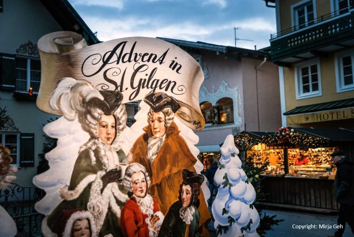 Bad Ischl, Wolfgangsee in advent Salzkammerguta