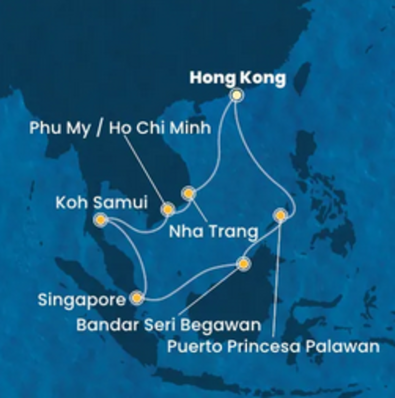 INDIVIDUALNO KRIŽARJENJE - AZIJA (ODHOD LADJE: HONG KONG) 05.12.-19.12.2025