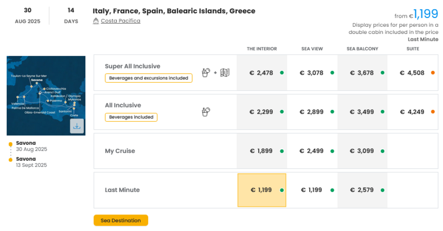 LAST MINUTE (ponudba se spreminja glede na povpraševanje)