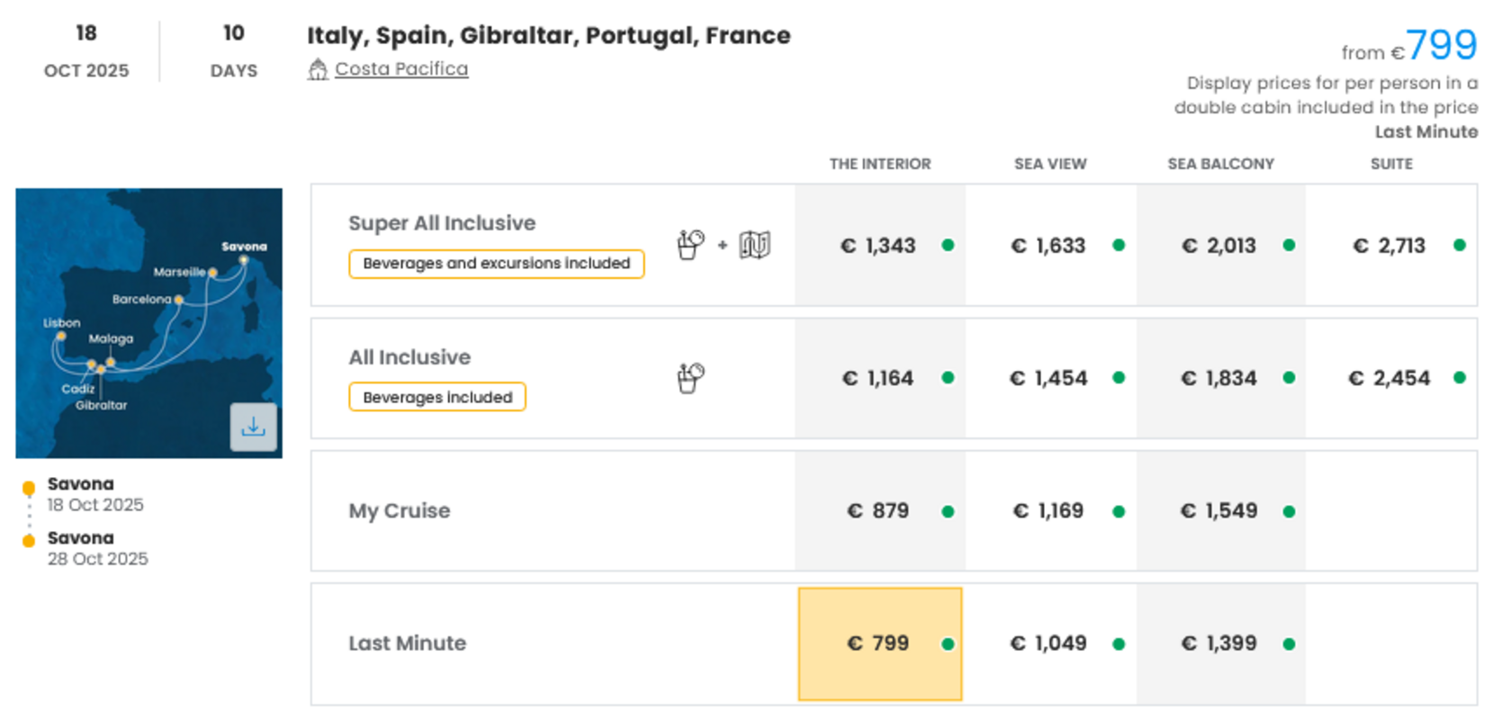 LAST MINUTE (ponudba se spreminja glede na povpraševanje)