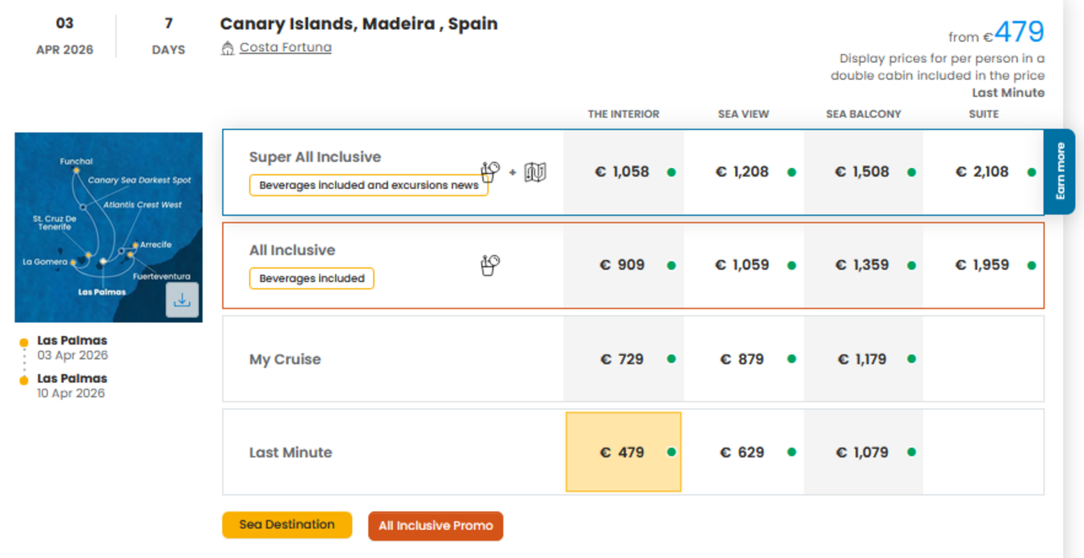 COSTA - LAST MINUTE na dan 04.03.2026