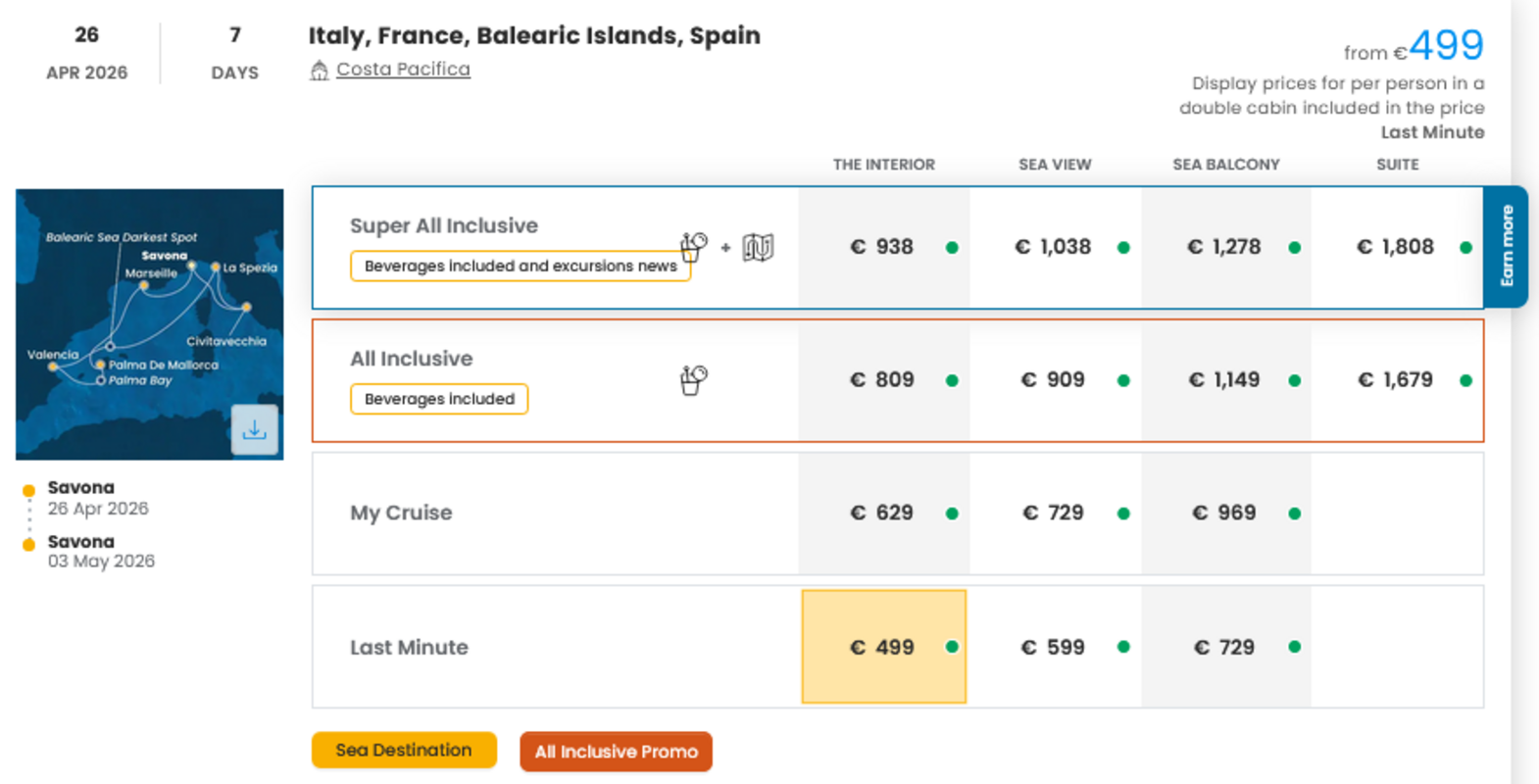 COSTA - LAST MINUTE na dan 04.03.2026