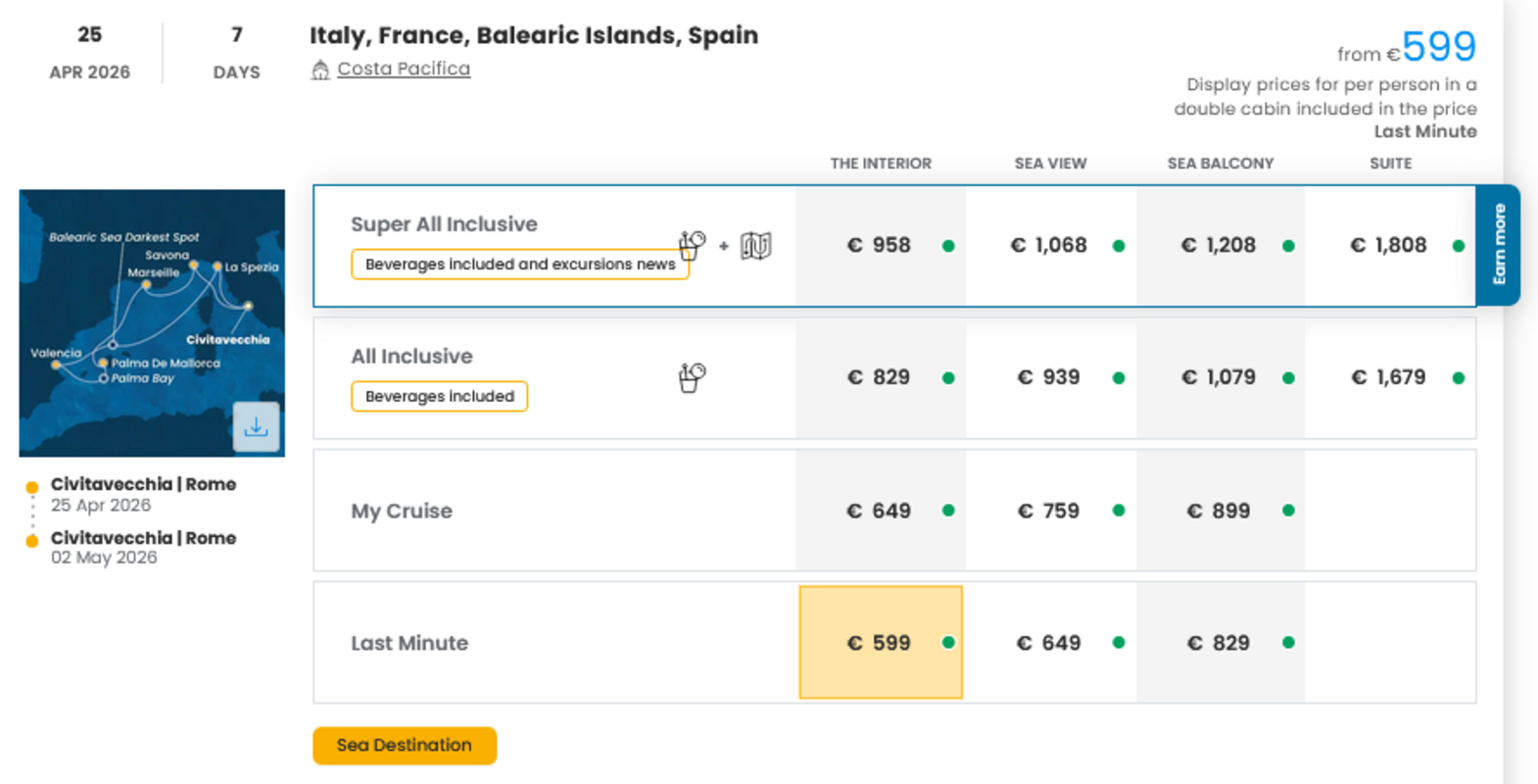 COSTA - LAST MINUTE na dan 23.03.2026