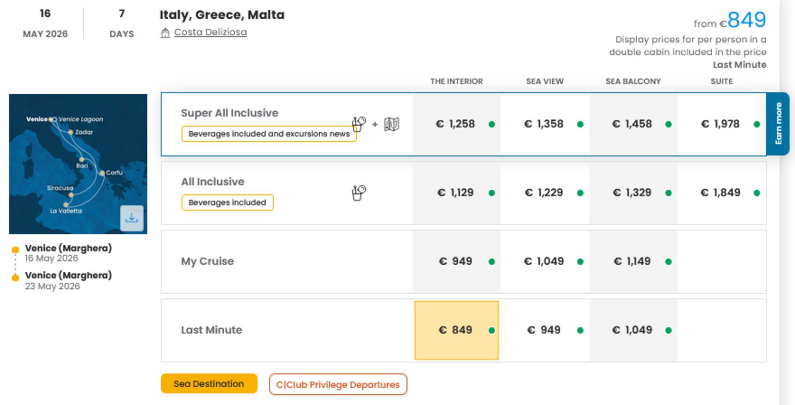 COSTA - LAST MINUTE na dan 27.03.2026