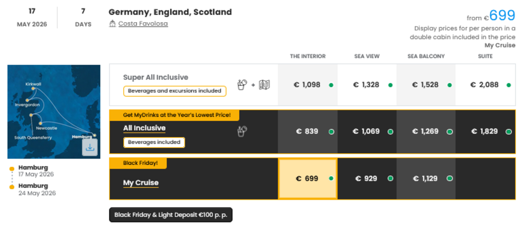 KRIŽARJENJE - POSEBNA PONUDBA "BLACK FRIDAY"