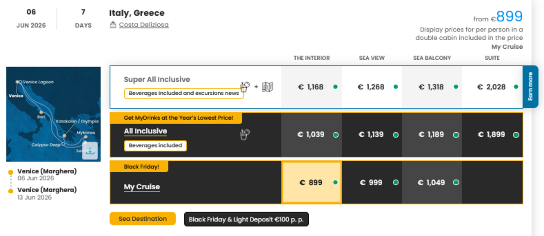 KRIŽARJENJE - POSEBNA PONUDBA "BLACK FRIDAY"