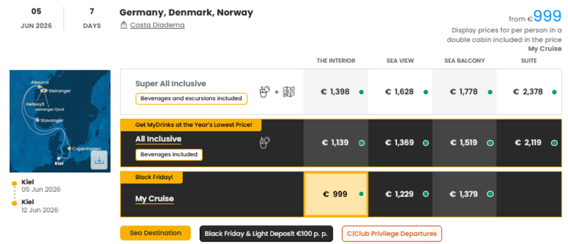 KRIŽARJENJE - POSEBNA PONUDBA "BLACK FRIDAY"