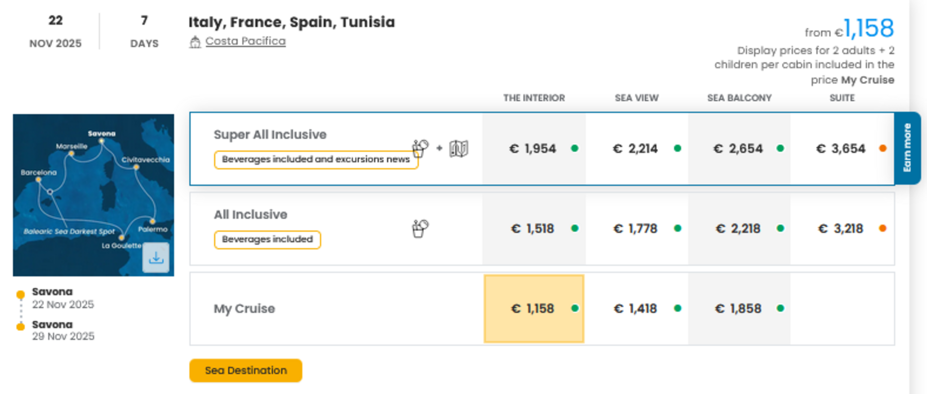COSTA - INDIVIDUALNE PONUDBE ZA DRUŽINE