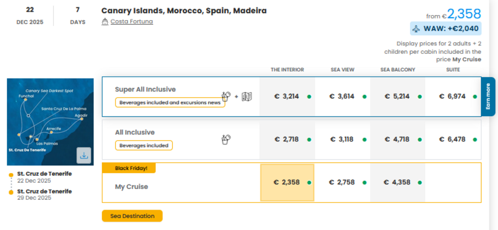 COSTA - INDIVIDUALNE PONUDBE ZA DRUŽINE
