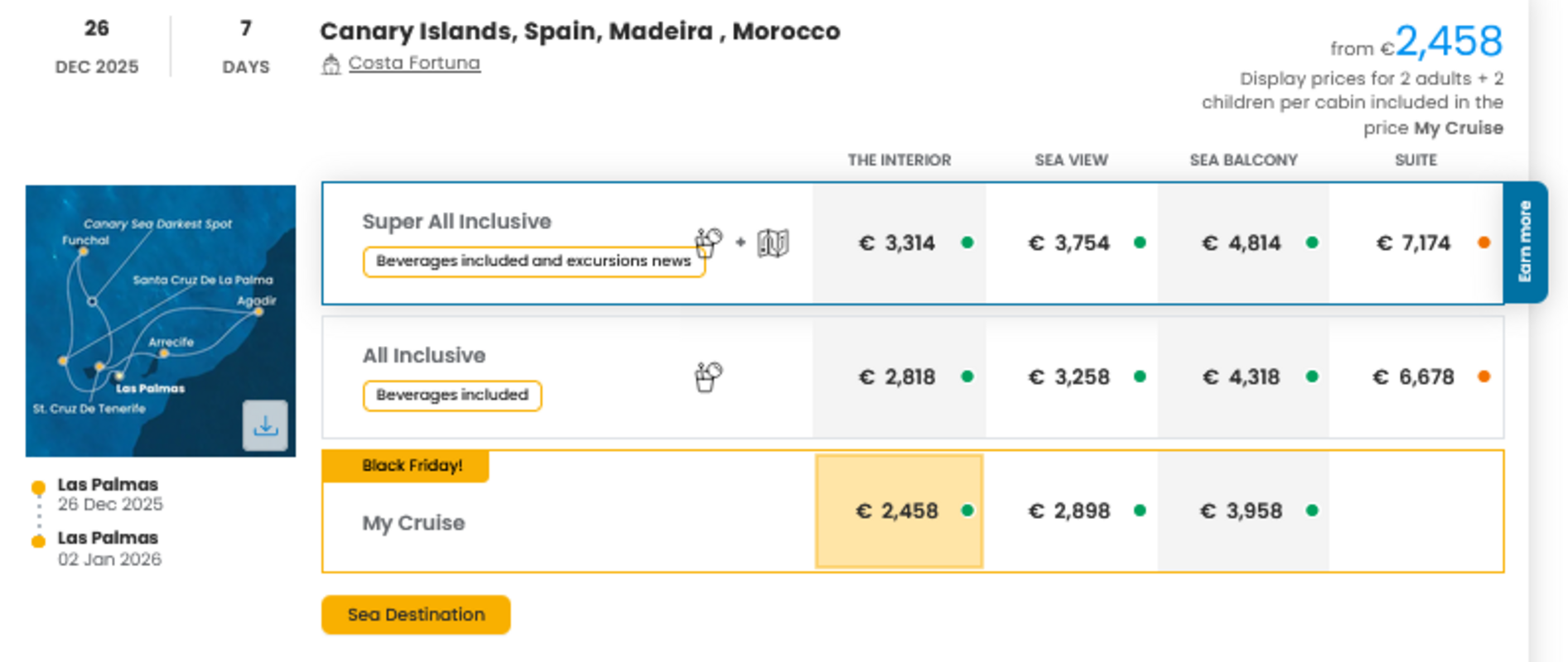 COSTA - INDIVIDUALNE PONUDBE ZA DRUŽINE