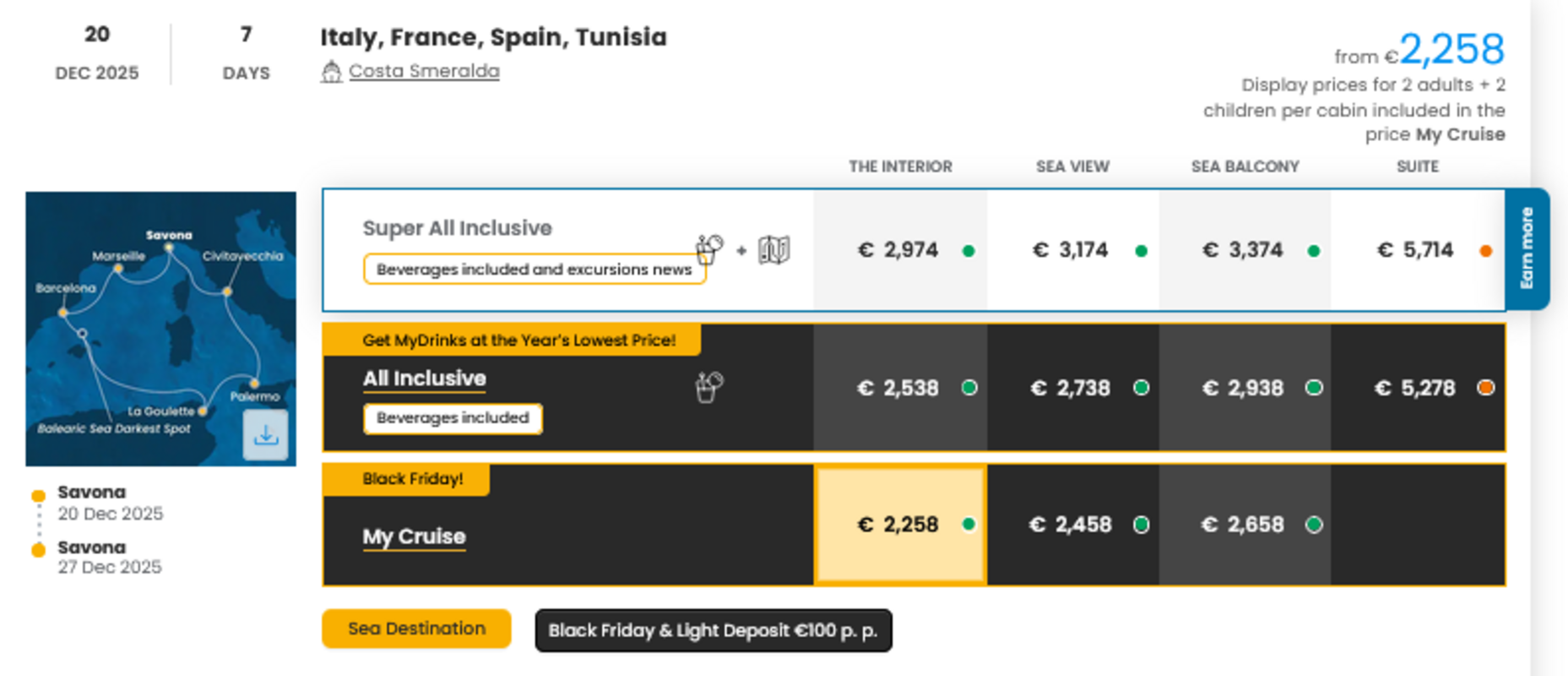 COSTA - INDIVIDUALNE PONUDBE ZA DRUŽINE