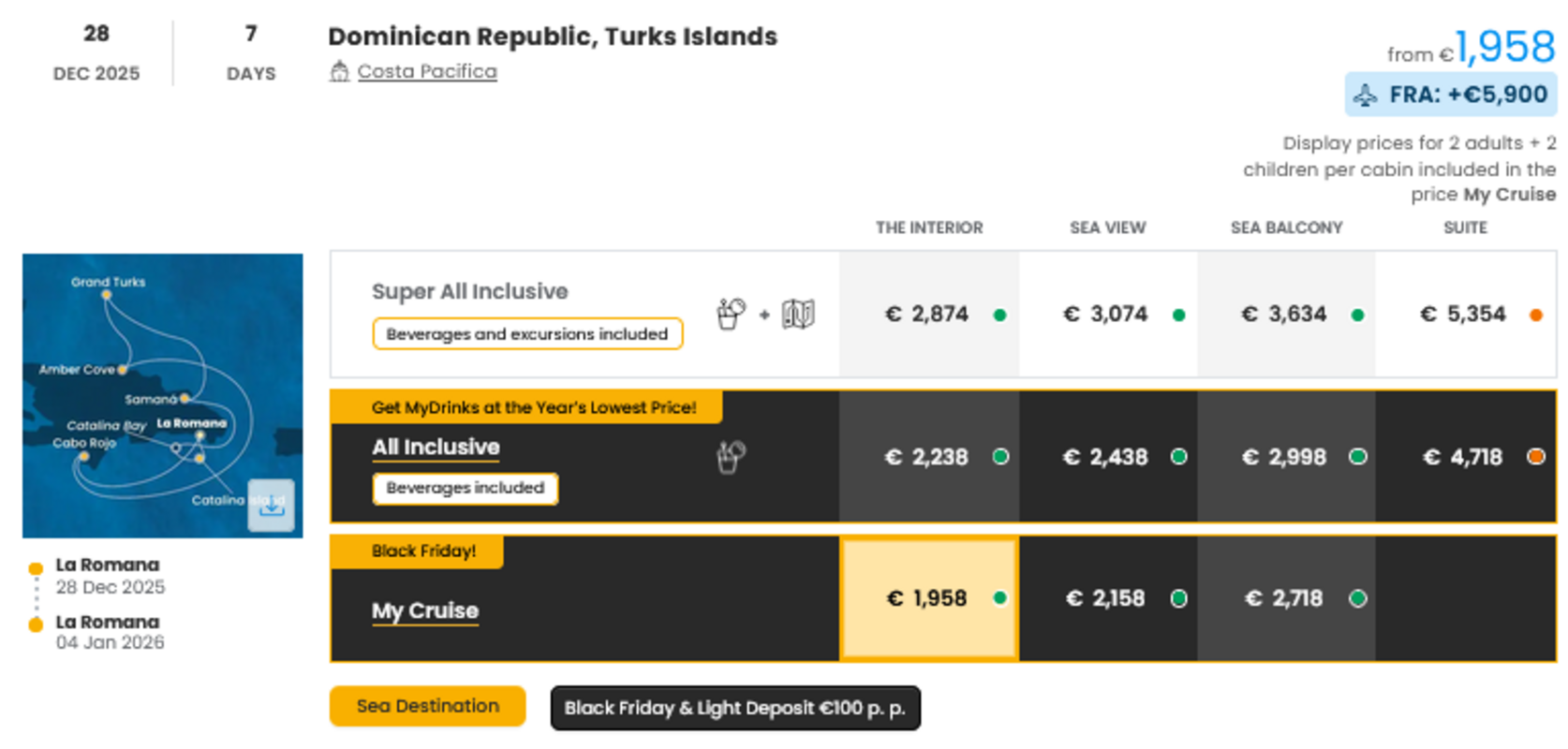 COSTA - INDIVIDUALNE PONUDBE ZA DRUŽINE