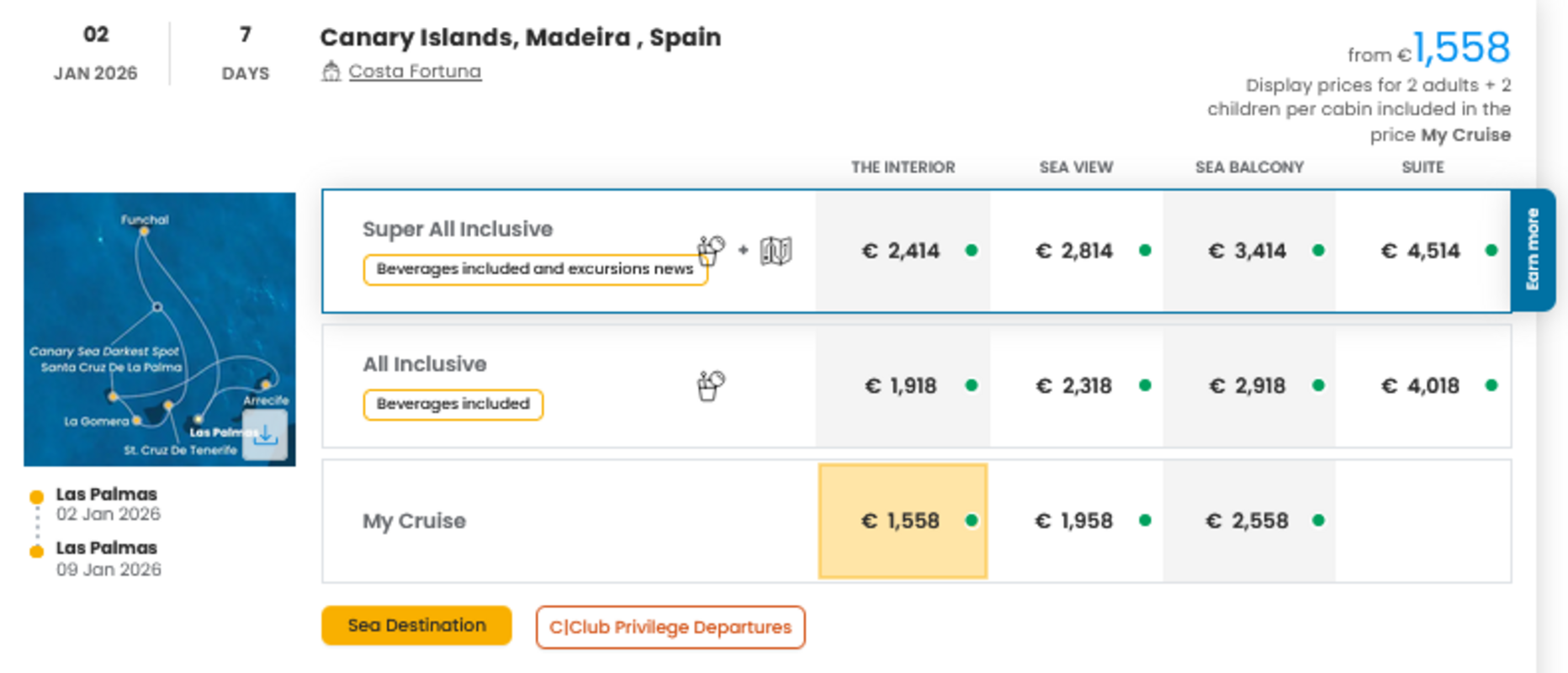 COSTA - INDIVIDUALNE PONUDBE ZA DRUŽINE