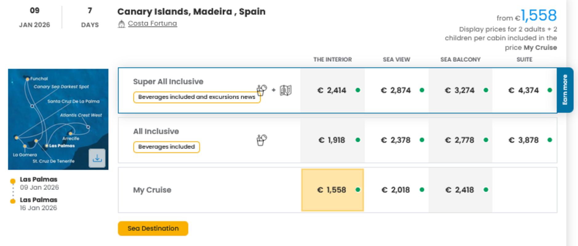 COSTA - INDIVIDUALNE PONUDBE ZA DRUŽINE