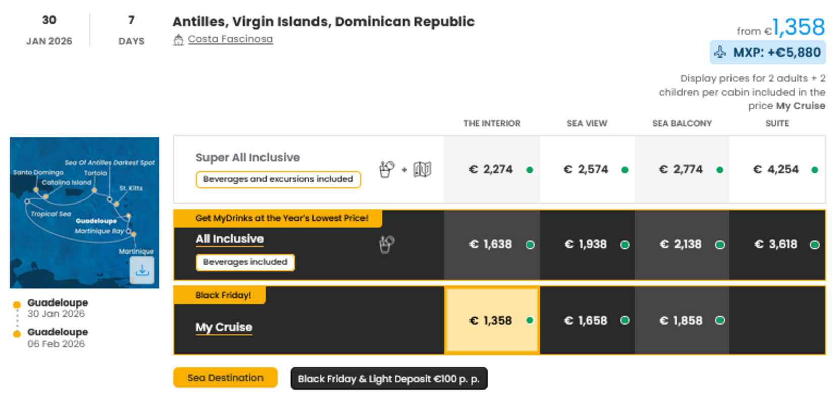 COSTA - INDIVIDUALNE PONUDBE ZA DRUŽINE