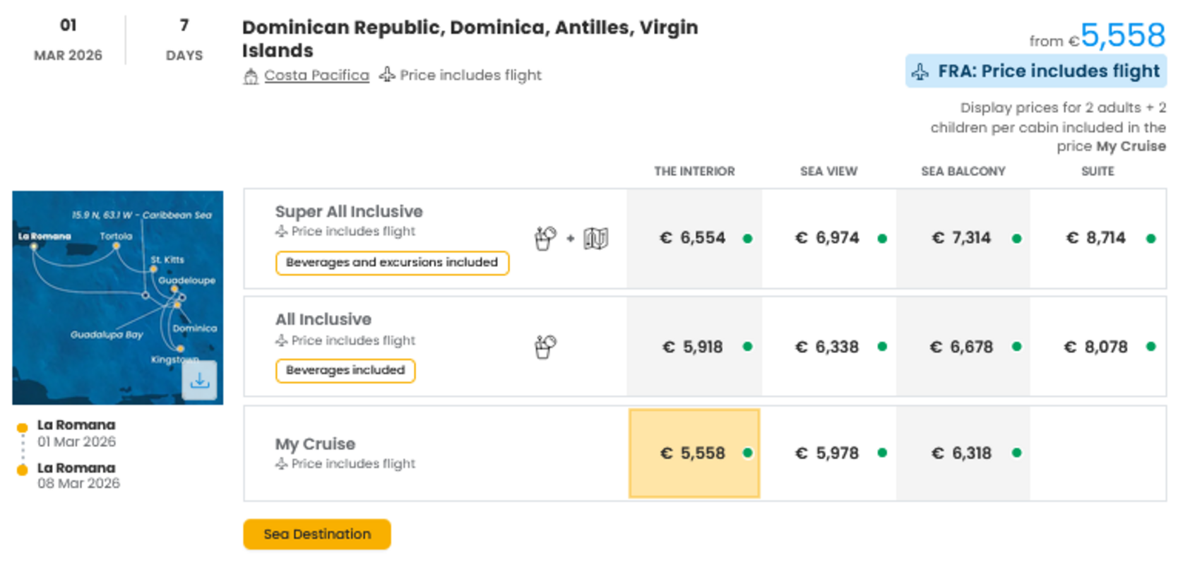COSTA - INDIVIDUALNE PONUDBE ZA DRUŽINE