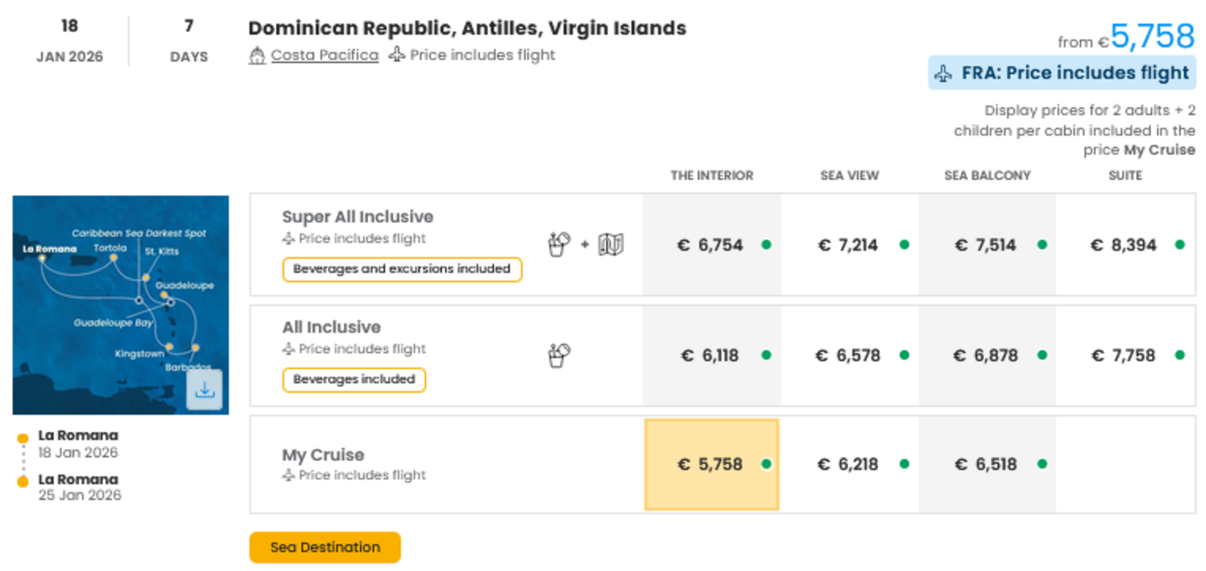 COSTA - INDIVIDUALNE PONUDBE ZA DRUŽINE