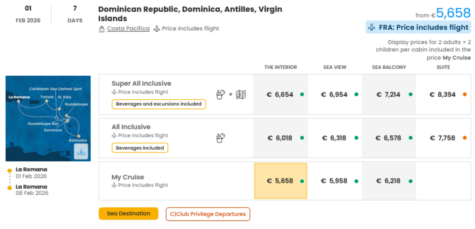 COSTA - INDIVIDUALNE PONUDBE ZA DRUŽINE