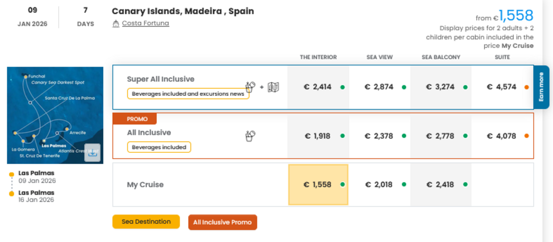 COSTA - INDIVIDUALNE PONUDBE ZA DRUŽINE