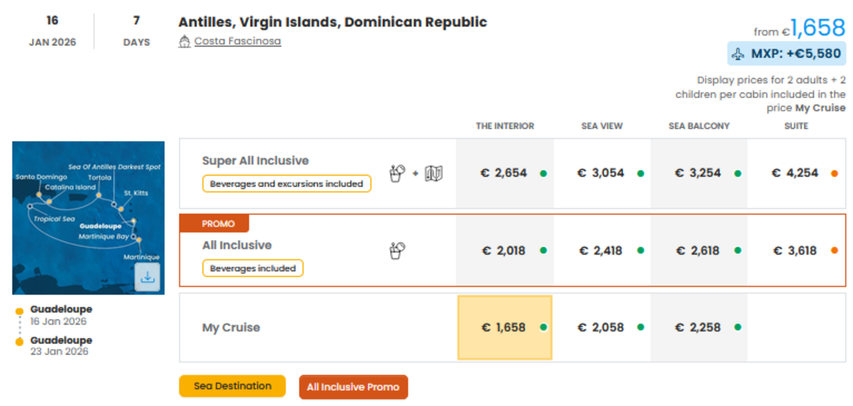 COSTA - INDIVIDUALNE PONUDBE ZA DRUŽINE