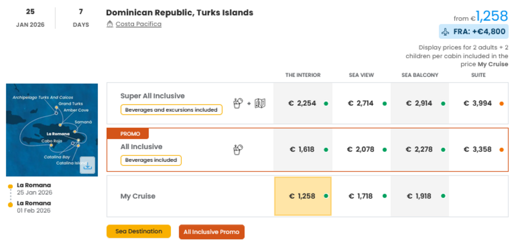 COSTA - INDIVIDUALNE PONUDBE ZA DRUŽINE