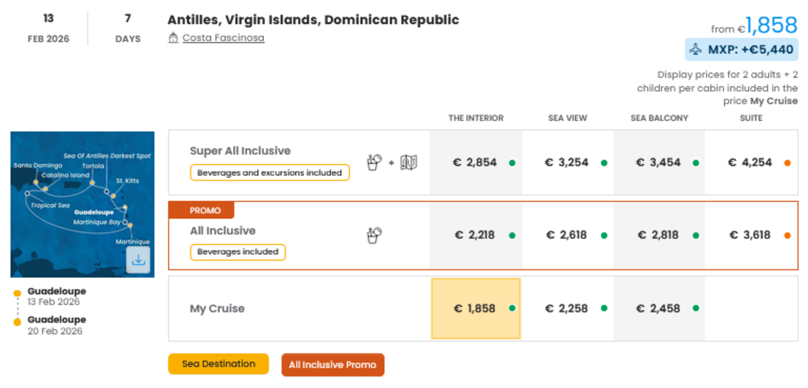 COSTA - INDIVIDUALNE PONUDBE ZA DRUŽINE