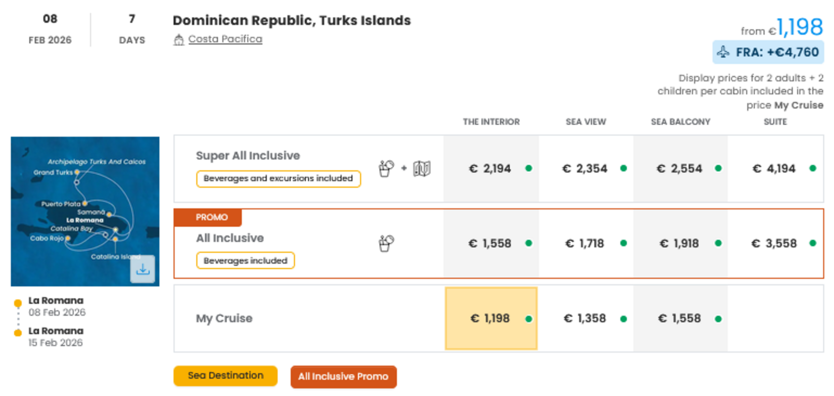 COSTA - INDIVIDUALNE PONUDBE ZA DRUŽINE