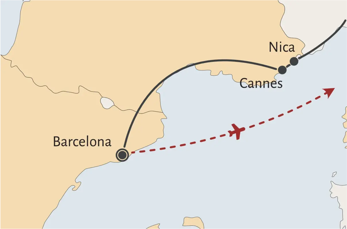 Azurna obala in Barcelona