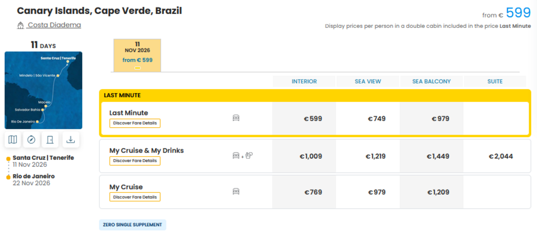 COSTA - LAST MINUTE NA DAN 22.10.2026