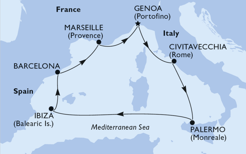 Križarjenje po zahodnem Sredozemlju